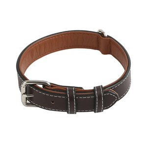 Strong Durable Alloy Buckle <b>Pet</b> <b>Collars</b> Bulk Orders Premium Selling Leather Made Inner Lining Dogs Leather <b>Collar</b> - Product Image 1