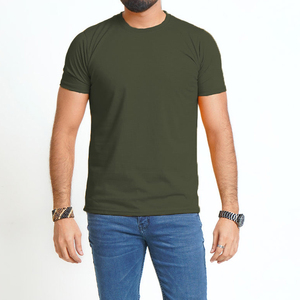 Solid Men's T-Shirts Breathable Cotton Worsted Short Sleeve Tee Casual Crew Neck Everyday Wear for Training Streetwear for Long - Product Image 4