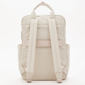White simple quilted <b>backpack</b> lightweight bag soft casual <b>backpack</b> daily <b>backpack</b> - Product Image 3