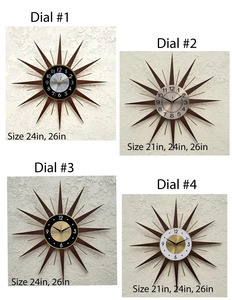 <b>Designer</b> Sun Shape <b>Clock</b> Perfect For Entryway And Living Room Adds Unique And Artistic <b>Wall</b> Styling Handcrafted From India - Product Image 6