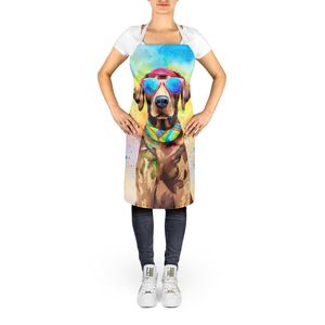 Large Multicolor Hippie Dawg <b>Apron</b> for Adults Unisex Kitchen Server for <b>Cooking</b> Featuring Chocolate Labrador for Women <b>Men</b> - Product Image 2