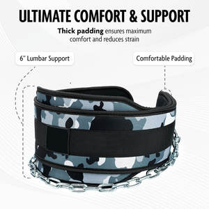 Cinturón Ajustable para Flexiones con Cadena de Acero Resistente, Soporte de Entrenamiento Personalizable para Dominadas y Flexiones - Product Image 4