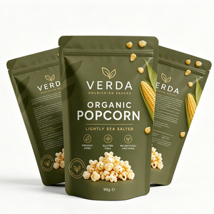 Bolsas de Embalaje con Cierre Hermético, Impresión de Logotipo Personalizado, Plástico Mate, Reutilizables, Flexibles, de Grado Alimenticio, Tipo Doypack, para <span class=keywords><strong>Palomitas</strong></span>, Dulces y Frutos Secos - Product Image 2