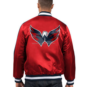 College Blank Embroidery Silk Bulk Wholesale Custom <b>Mens</b> <b>Varsity</b> Baseball <b>Bomber</b> Satin <b>Jacket</b> - Product Image 2