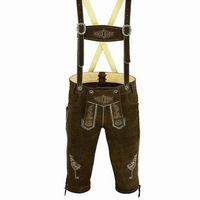 Lederhosen allemands marron foncé pour hommes, tenue d'Oktoberfest, tailles européennes 46 à 62