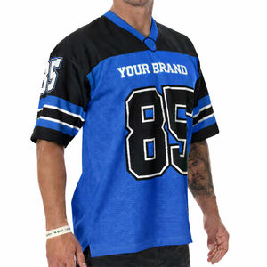 Maillot de football américain personnalisé pour homme, en mesh, avec logo OEM imprimé, tenue d'équipe respirante, style streetwear oversize - Product Image 1