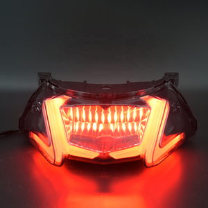 Feu arrière LED pour moto, feu de freinage arrière, clignotant séquentiel à 2 lentilles, étanche, pièce de rechange - Product Image 5