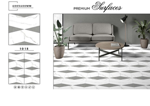 Azulejos de Porcelana de Alta Calidad, Diseño 3D, 600x600mm, Acabado Mate, para Piso y Pared, 8mm de Grosor, para Apartamentos Modernos - Product Image 3