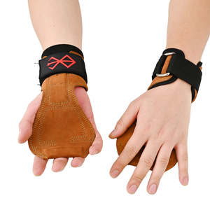 อุปกรณ์ฟิตเนส ที่จับมือหนังแท้ อุปกรณ์ออกกำลังกาย ที่จับบาร์เบลสำหรับดึงข้อ - Product Image 2