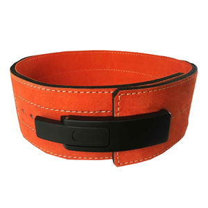Ceinture de musculation pour hommes en cuir de vachette respirant, multicolore, avec logo personnalisé, fermeture à boucle à ardillon, vente en gros - Product Image 2