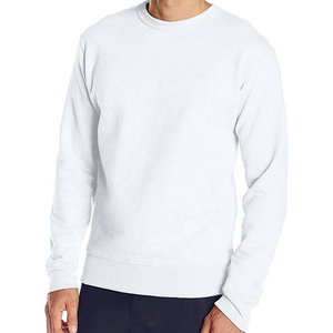 Men's Long Sleeve Fleece <b>Sweatshirt</b> with Crew Neck Custom Made OEM Design Plain Dyed for Winter Season - Product Image 2