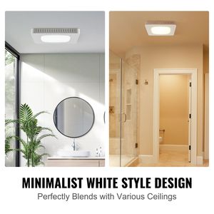 Ventilatore da Bagno ad Alta Efficienza 80 CFM con Motore in Rame a Bassa Rumorosità (1.5 Sone), Risparmio Energetico, Personalizzabile OEM - Product Image 3