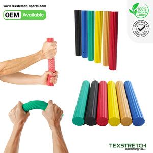 Barra de Resistencia Flexible de Goma Premium con Logotipo Personalizado OEM para Terapia, Ejercicio, Codo de Tenista, Fuerza de Agarre del Antebrazo y Rehabilitación - Product Image 1