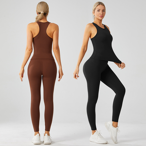 Conjunto Deportivo Personalizado para Mujer, Conjunto de Top Deportivo, Conjunto de Yoga y Fitness, Leggings para Gimnasio - Product Image 4