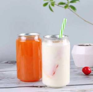 Unalilia 1000ml – Nouvelles canettes écologiques en PET pour boissons, avec impression personnalisée et anneau de tirage, faciles à ouvrir, pour bubble tea et jus - Product Image 4