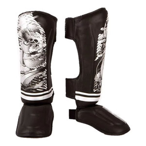 Protège-tibias de football en cuir PU, protection professionnelle, durable, flexible, confortable, sûr, léger, pliable, toutes saisons - Product Image 1