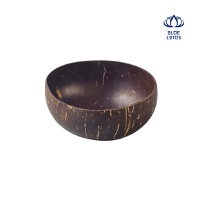 Tazón de Cáscara de Coco Natural de Vietnam, Tazón Hecho a Mano de Primera Calidad, Accesorios de Cocina Ecológicos - BLUE LOTUS - Product Image 1