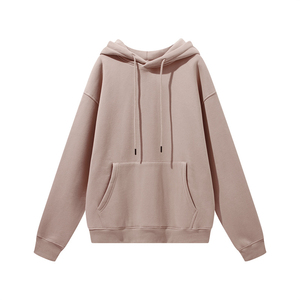 เสื้อฮู้ดดี้สีชมพูแบบสวมใส่สบาย ทรงหลวม มีกระเป๋าจิงโจ้ ปลายแขนเสื้อแบบริบ ผ้าฟลีซ ยูนิเซ็กซ์ ขายส่ง เสื้อผ้าลำลอง - Product Image 2