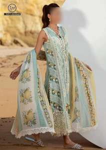 Vestido de Fiesta Formal Ligero y Cómodo de 3 Piezas Sin Costuras, Nuevo Diseño de Diseñador, Largo Regular, Salwar para Mujer - Product Image 4