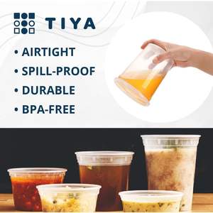 Recipientes Resistentes para Comida para Llevar de 16 oz, Herméticos, Reutilizables y Reciclables, Tazón Desechable para Sopa con Borde - Product Image 4