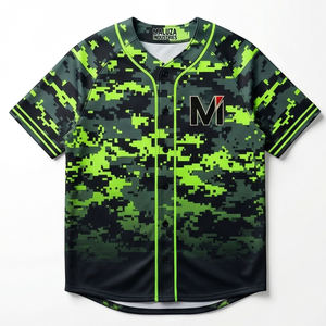 Camiseta de Béisbol con Camuflaje Digital Personalizada, Ropa Deportiva Transpirable de Malla, Ropa Urbana, MALUZA INDUSTRIES Gear - Product Image 1