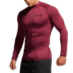 เสื้อแรชการ์ดกันรังสียูวีสำหรับผู้ชายแบบขายส่ง พร้อมคุณสมบัติ UPF50+ แห้งเร็ว มีตัวเลือกสีและขนาดตามสั่ง - ชุดออกกำลังกาย MMA - Product Image 3