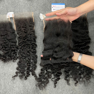 Cabello Humano Rizado Birmano con Cierre de Encaje HD 5x5, Color Natural |   Proveedor Mayorista de Cabello Rizado - Product Image 1
