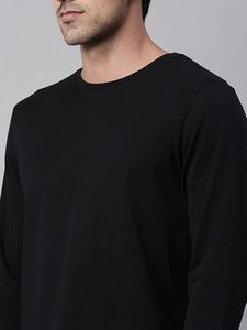 Haut basique à manches longues douces, coupe classique et confortable pour un usage quotidien, col rond, fiable pour tous les jours. - Product Image 3