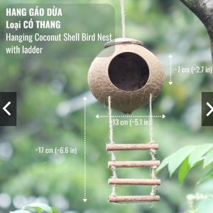 Casa para Pájaros de Coco Natural / Nido para Pájaros Hecho con Conchas de Coco en Green Future Vietnam / Sustrato de Fibra de Coco para Nido de Pájaros - Product Image 6