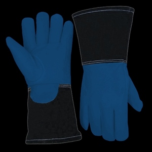 Guantes de Cuero Vacuno Retardantes de Llama, Reflectantes, para Seguridad Industrial, Construcción, Bomberos, Soldadura, Protección Contra Chispas y Calor - Product Image 6