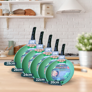 Poêle à frire en alliage d'aluminium antiadhésive, facile à nettoyer, ustensiles de cuisine résistants à la chaleur, 2,0-3,0 L, compatible gaz et induction, design moderne, prix d'usine - Product Image 4