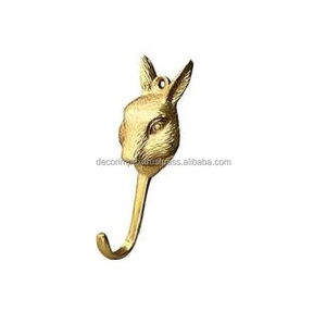 Handicraft Wall Decor Golden Brass Jacket Hanger Handmade Design Cloths Hook Can Be Used For Home Decor Or As A Wall Hanging - Product Image 5