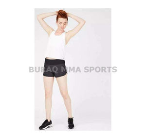 Pantalones cortos de verano para correr y hacer ejercicio para mujer, pantalones cortos deportivos informales a cuadros de secado rápido - Product Image 1