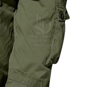 Pantalones Cargo Casuales de Hombre, Corte Slim Fit, 100% Algodón, Corte Recto, Cintura Media, Lavado Claro, Transpirables, Ecológicos, Servicio OEM - Product Image 5