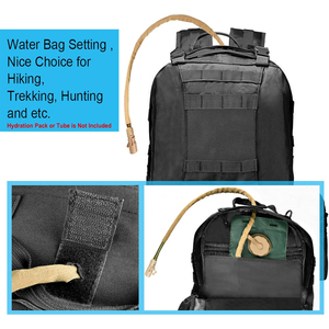 Custom Logo Tactical Backpack With Embroidery Printing Durable Outdoor Hiking Camping Travel Bag OEM Factory Supplier - Product Image 6