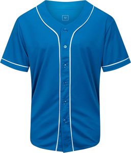 Maillot de baseball à col en V et manches courtes, séchage rapide, en polyester, style décontracté et sportif pour l'été - Product Image 4