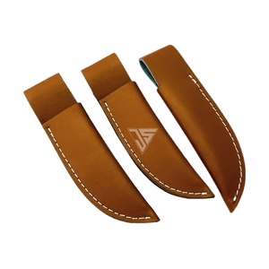 Folding Knives <b>Multi</b> <b>Tool</b> Pocket Knife Leather Sheath,Strap Closing With Belt Loop,Solid Thread - Product Image 1