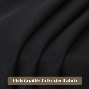 Tovaglia Rettangolare Nera 60 x 84 Pollici, Lavabile in Poliestere, Antimacchia e Antipiega, Adatta per Tavoli da 4 Piedi, Confezione da 6 - Product Image 1