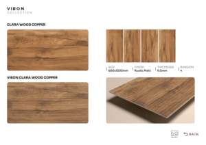 กระเบื้องพอร์ซเลนเคลือบด้านคุณภาพส่งออก ลายไม้ธรรมชาติ ขนาด 600x1200 มม. สำหรับปูพื้นภายใน - Product Image 3