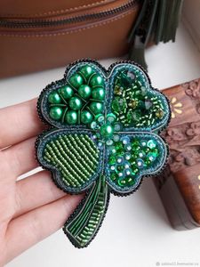 Broche Bordado Estilo Vintage con Cuentas, Hecho a Mano, Decorativo para Ropa, Artesanía MD, Modelo MD-9330, Boda - Product Image 5