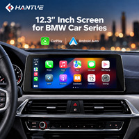 Lecteur multimédia HANTUE 12,3 pouces, Carplay sans fil, Android Auto, autoradio USB pour BMW Série 5 GT F07 CIC GPS Android 15 Stéréo