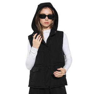 Gilet matelassé léger pour femme à col montant sans manches – Manteau d'hiver chaud et rembourré - Product Image 1
