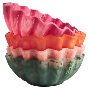 Eco-Friendly Modern Fancy Round Resin Fruit and Salad <b>Bowls</b> with Top Quality Handmade <b>Serving</b> <b>Bowls</b> in Multi Color - Product Image 3