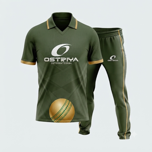 Nouvel ensemble de maillot et pantalon de cricket à manches courtes pour homme 2026 – Meilleure vente, uniforme entièrement personnalisable, tailles adultes avec faible MOQ - Product Image 1