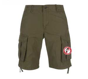 Pantalones Cortos Bermuda Oxford para Hombre, Color Sólido, Logotipo Bordado, Bolsillos Delanteros, Cierre con Cordón, Cintura Media, Poliéster/Algodón, Secado Rápido - Product Image 4