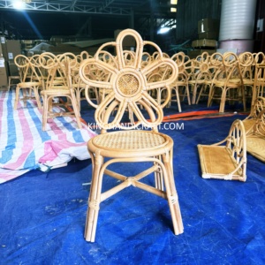Silla Infantil de Ratán Hecha a Mano, la Más Vendida, para Decoración de Fiestas de Cumpleaños, Venta al por Mayor, OEM, ODM, Fábrica en Vietnam - Product Image 6