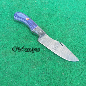 Nouveauté : Couteau de chasse en acier Damas fait main avec manche ergonomique en bois Pakka pour la chasse, le camping et la survie en extérieur - Product Image 5