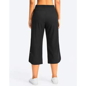 2025 femmes ample léger Capri pantalon avec poches jambe large décontracté randonnée voyage pantalon - Product Image 1