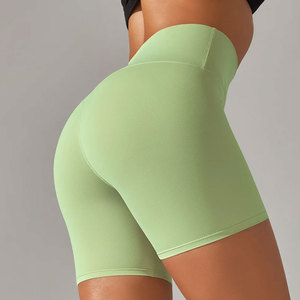 กางเกงขาสั้นออกกำลังกาย ระบายอากาศได้ดี เหมาะสำหรับวิ่ง โยคะ ปั่นจักรยาน ไร้ตะเข็บ เอวสูง ยกกระชับสะโพก ผ้าออกซ์ฟอร์ด สำหรับผู้หญิง ออกกำลังกาย เล่นกีฬา ลดราคาพิเศษ - Product Image 1