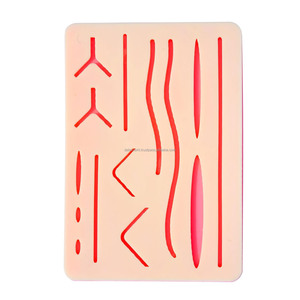 14 Pre-Cut Silicone Suture <b>Practice</b> <b>Pad</b> 14 Realistic Wounds Reusable Surgical Training <b>Pad</b> Manual CE Certified Wholesale Top - Product Image 4